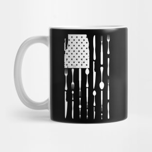 Chef Cook Tools In American Flag Mug